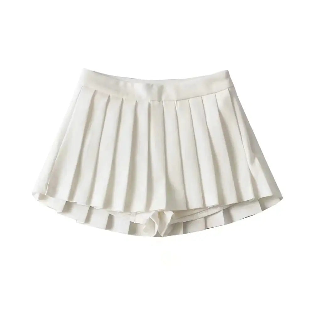 High Waist A-line Pleated Skirt for Women