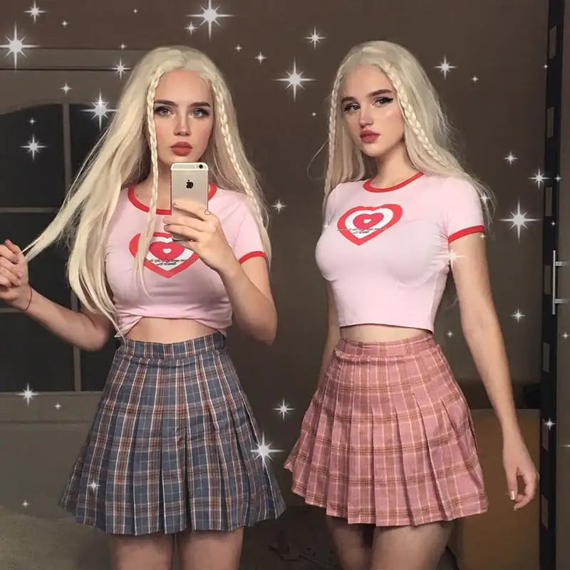 High Waist A-Line Pleated Skirt for Women