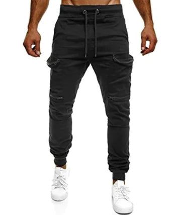 Slim-fit Camouflage Mid-waist Sports Trousers