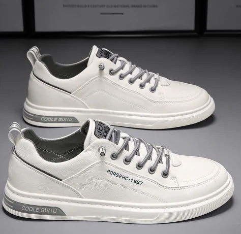 Men's Spring New Breathable Casual White Sneakers