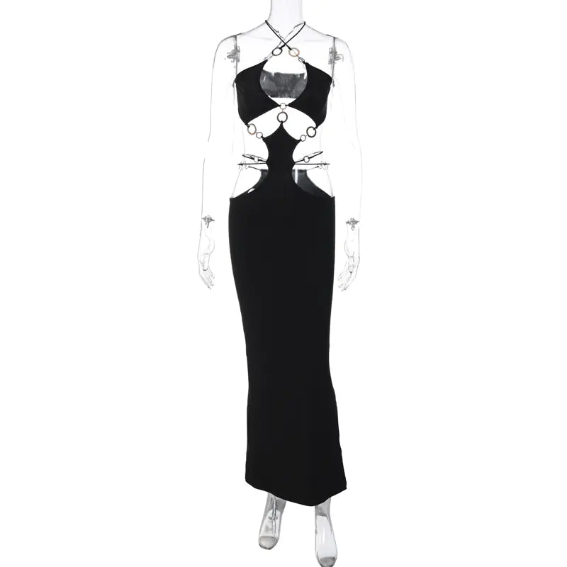 2023 Summer Women's Sexy Backless Halter Dress