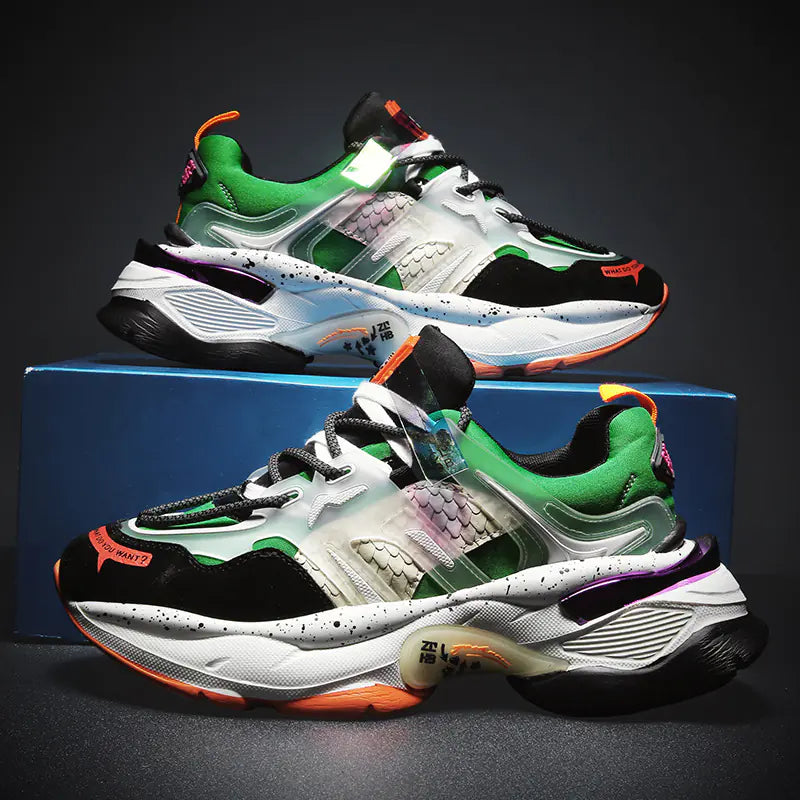 Men's Casual Thick-Soled Dad Sneakers for Outdoors