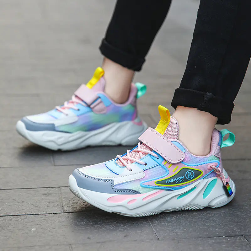 Girls' Breathable Mesh Sneakers for Spring/Summer