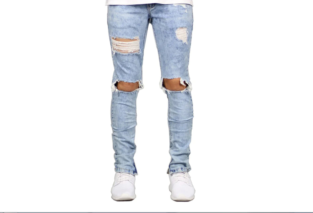 Slim Fit Men's Ripped Jeans