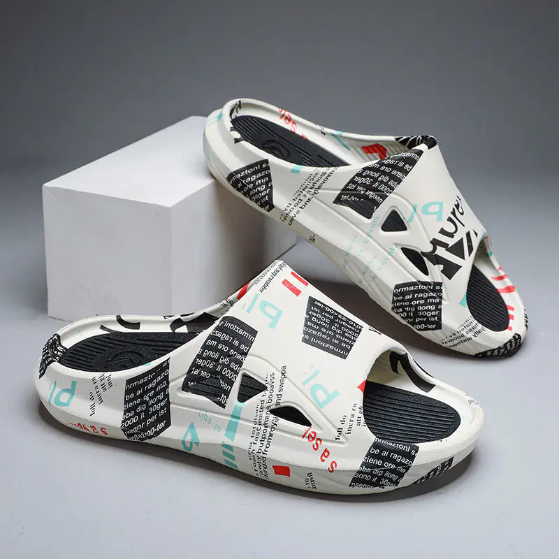 Men's Casual Thick-Soled Slippers - Summer Comfort Shoes