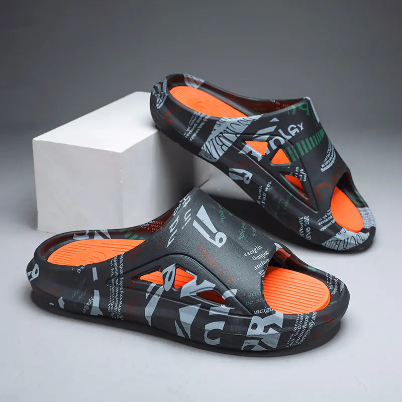 Men's Casual Thick-Soled Slippers - Summer Comfort Shoes