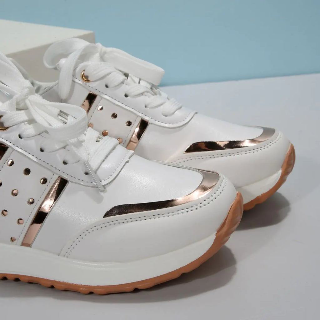 Women's Spring Thick-soled Colorful Casual Sports Shoes