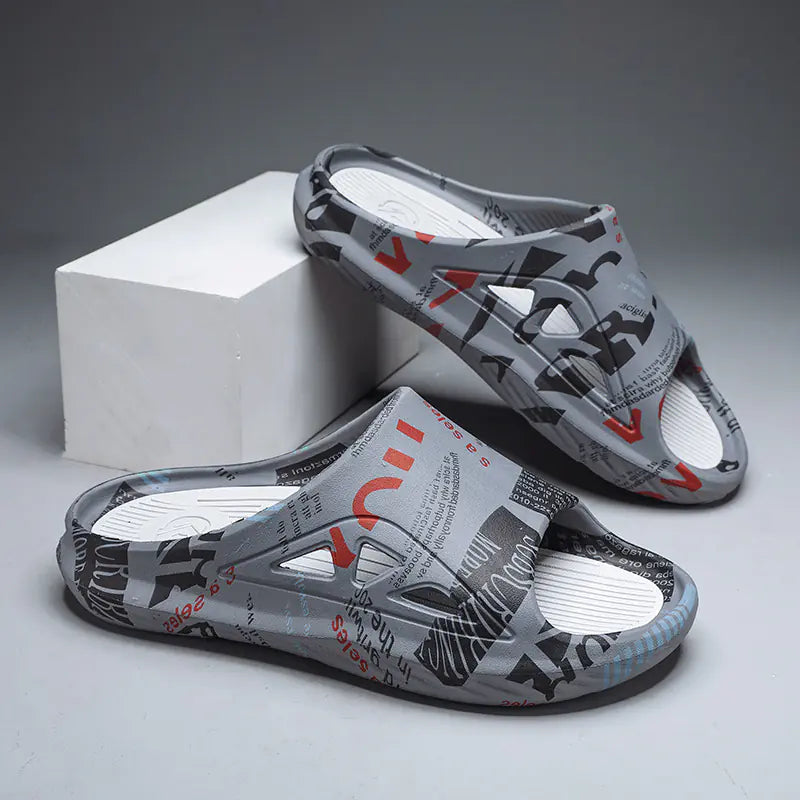 Men's Casual Thick-Soled Slippers - Summer Comfort Shoes