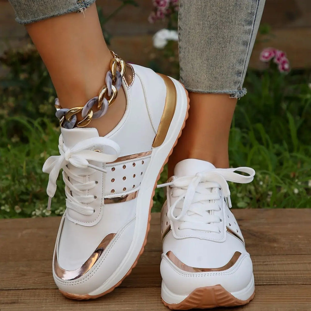 Women's Spring Thick-soled Colorful Casual Sports Shoes