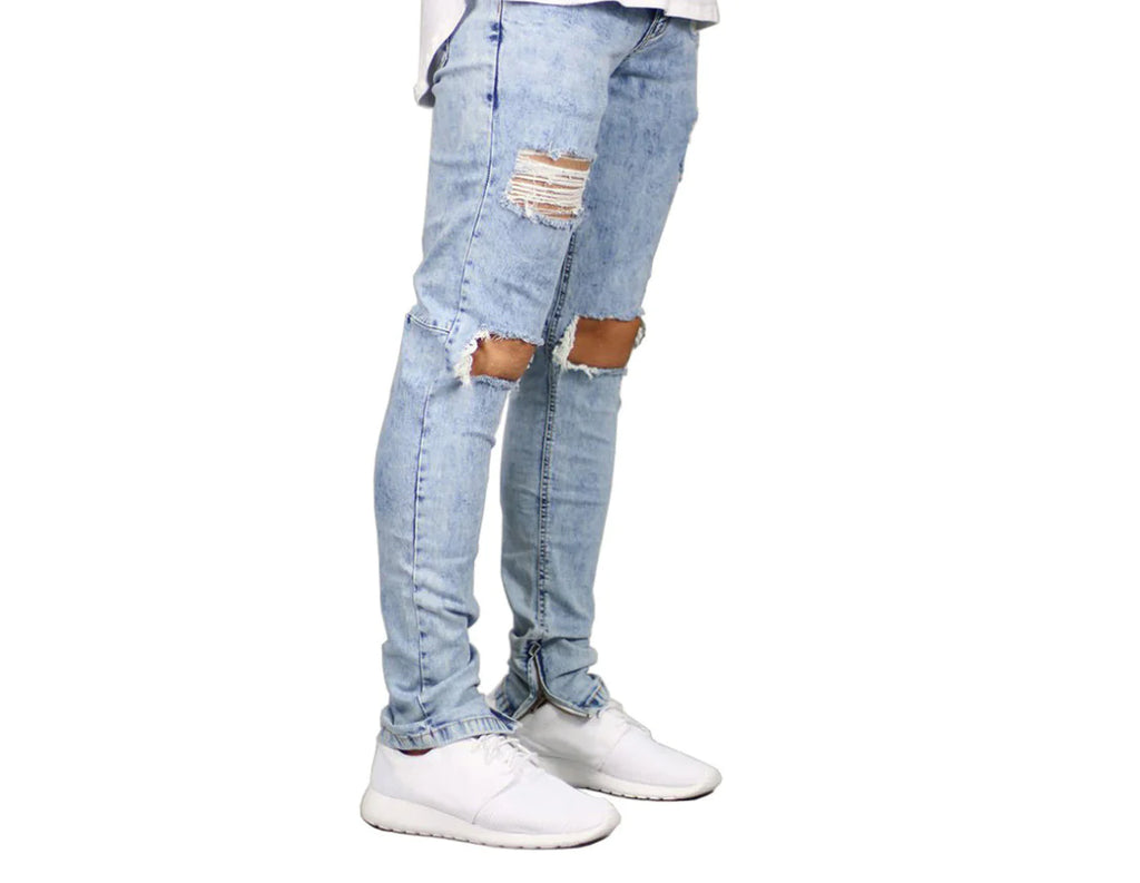 Slim Fit Men's Ripped Jeans