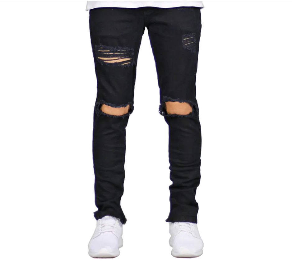 Slim Fit Men's Ripped Jeans