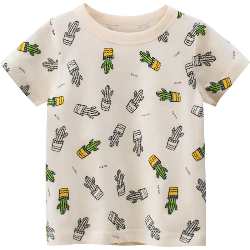 Summer Boys' Short Sleeve T-Shirt for Kids
