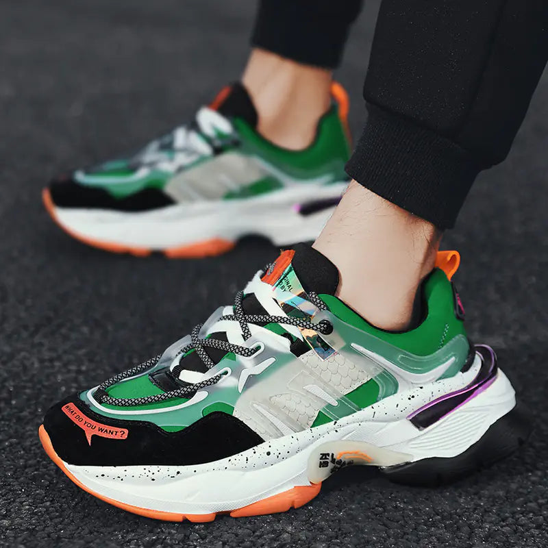 Men's Casual Thick-Soled Dad Sneakers for Outdoors