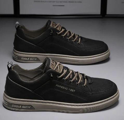 Men's Spring New Breathable Casual White Sneakers