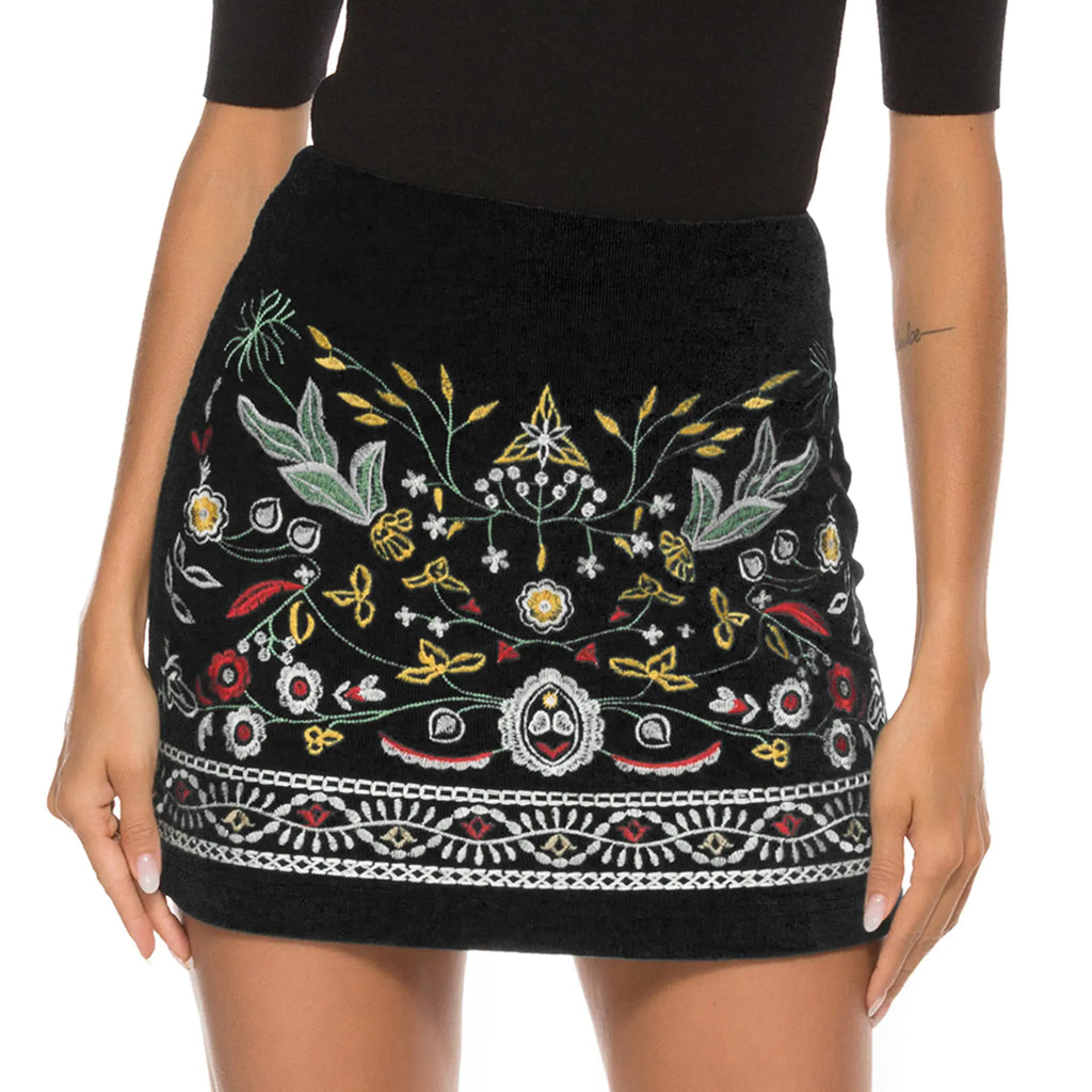 Printed Short Skirt, Puff Skirt, Mini Skirt