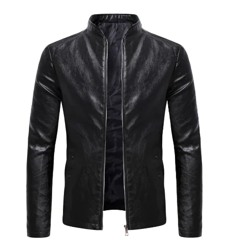 Men's Winter Genuine Leather Jacket - Feng (One Piece)