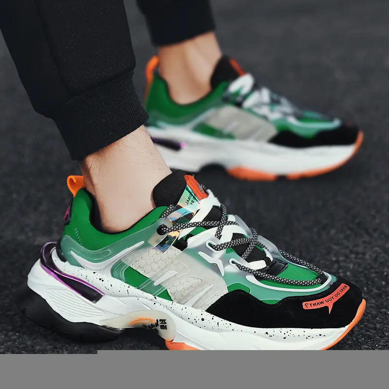 Men's Casual Thick-Soled Dad Sneakers for Outdoors