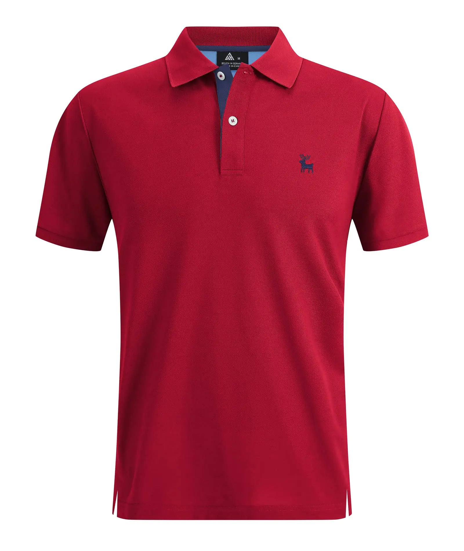 V VALANCH Polo Shirts for Men Short Sleeve Golf Polo Moisture Wicking Casual Collared Shirt Tennis Polo Dark Red 2XL