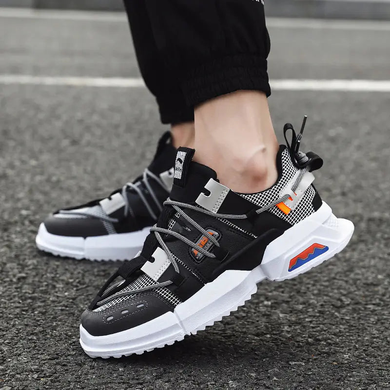 Men's Breathable Mesh Thick-Soled Dad Sneakers 2019